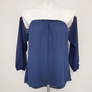 SOULMATES | Cold Off Shoulder Blue Strapless